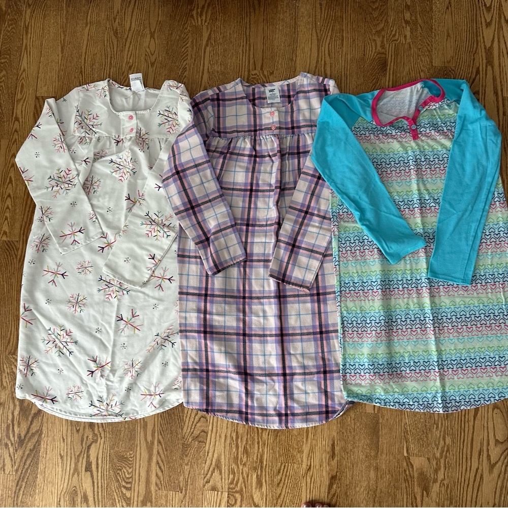 Lands End Girls Nightgown Size 12 Lot
